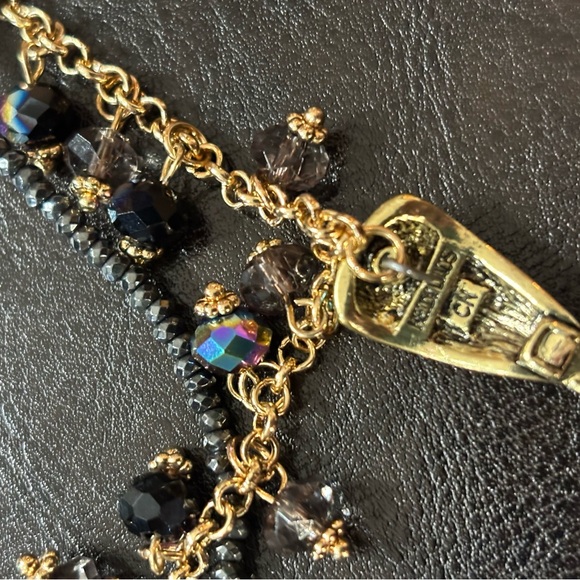 Heidi Daus signed pendant with vibrant multicolored Swarovski crystals - Picture 5 of 7